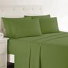 Clara Clark Cal King Sheets, 6 Piece Set - Hotel Luxury Sheets for Cal King Size Bed, Super Soft Bedding Set, Cal King Size, Calla Green view 1