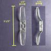 Clear Plastic Shade/Blind Cord Cleat with Screws - Child and Pet Safety (12) view 3