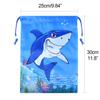 Fepito 12 Pack Shark Drawstring Bags - Shark Party Favors & Goodie Bags for Shower Party view 2