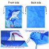 Fepito 12 Pack Shark Drawstring Bags - Shark Party Favors & Goodie Bags for Shower Party view 3
