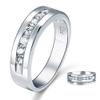 Bansriracha Round Cut Men's Bridal Wedding Band Solid 925 Sterling Silver Ring Jewelry CFR8057 (11) view 4