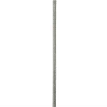 Focus Foodservice FG080CH 80 in. Chrome Post - Stationary Unit - Pack of 4