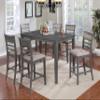 24/7 Shop at Home Merinda 7-Piece Counter Height Dining Set, Weathered Gray and Beige view 4