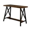 24/7 Shop at Home Deonne Pub Table, Medium Weathered Oak and Black view 1