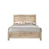 Acme Miquell Wood Rectangular Headboard Queen Panel Bed in Natural view 4