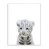 Cute Baby White Tiger Animal Kids Painting view 1