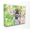Stupell Industries Cute Baby Cow Animal Green Watercolor Painting view 1