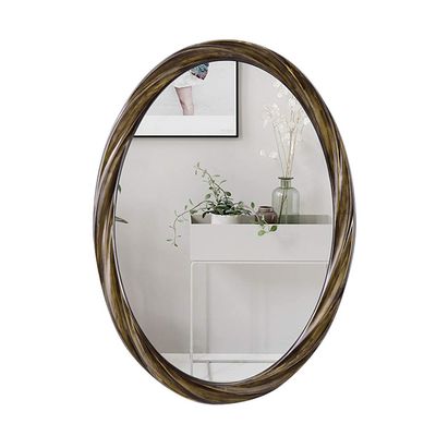 Bathroom Makeup Mirror Modern Wall Mounted Vanity Mirror Oversize Decorative Oval Hanging Mirror for Bedroom Living Room Hallway 54X74cm