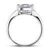 Bansriracha Princes Cut Solid 925 Sterling Silver Wedding Promise Engagement Ring CFR8006 (9) view 4