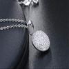 Bansriracha Trendy Round 925 Sterling Silver Jewelry Pendant AAA CZ Necklace with 45CM Chain SN60 view 1