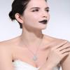 Bansriracha Trendy Round 925 Sterling Silver Jewelry Pendant AAA CZ Necklace with 45CM Chain SN60 view 4