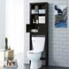 Spirich Over The Toilet Cabinet for Bathroom Storage, Over Toilet Storage Shelf, Bathroom Space-Saving Organizer, Espresso view 3