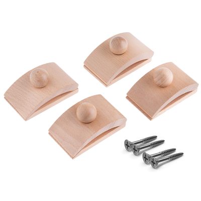 Classy Clamps Wooden Quilt Hangers  4 Large Clips (Light) and Screws for Wall Hangings. Hang up and Display Quilts, Tapestries, Rugs, Fiber Art, and More!