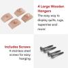 Classy Clamps Wooden Quilt Hangers  4 Large Clips (Light) and Screws for Wall Hangings. Hang up and Display Quilts, Tapestries, Rugs, Fiber Art, and More! view 2