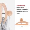 Classy Clamps Wooden Quilt Hangers  4 Large Clips (Light) and Screws for Wall Hangings. Hang up and Display Quilts, Tapestries, Rugs, Fiber Art, and More! view 3