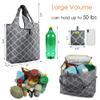 BeeGreen Grocery Bags | Reusable Gift Bags, Large Tote for Women & Foldable Beach Bag - 6 Pack Reusable Bag With Handles | Collapsible Cute Cloth Storage for Market, Holiday & Shopping | Washable view 3