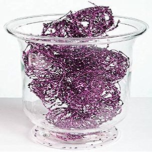 Factory Direct Craft Purple Glitter and Sequin Twisted Wire Garland | 1 Piece
