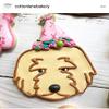Golden Doodle Cookie Cutter and Dog Treat Cutter - Dog Face - 3 inch view 2
