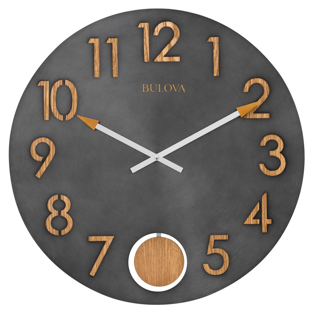 Bulova C4119 Flatiron Wall Clock