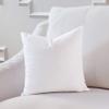 33x33 Luxury Hypoallergenic 50/50 Fluffy Feather Poly Mix Square Pillow Insert, 100% Cambric Cotton Shell, Never Vacuum-Packed, Odorless, Made in USA view 2