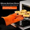 AKOAK Kitchen Perfect Silicone Barbecue Glove, Cooking/Grilling/Oven/Baking Glove, Waterproof, Non-Slip, Heat Resistant - Easily Handles Hot Food in The Kitchen or Grill, Pack of 1(Orange) view 2