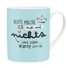 H:)PPY life 46253 XL Mug, Heute mache ich erstmal nichts, maritime small boat, porcelain, blue, 60 cl view 1