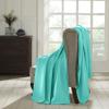 BLUENILEMILLS BNM Waffle Weave Cotton Blanket, for Picnic, Beach, Traveling, or Camping, Comfy Blanket, Bedroom Decor, Essentials, Cover for Bed, Couch, Lounging, Honeycomb Knit, King, Turquoise view 2