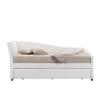 Acme Jedda Faux Leather Upholstered Twin Daybed and Trundle in White view 4