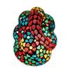 India Meets India Handicraft Ganesha Mosaic Hanging Lamp, Electric Lamp, Desk Lamp, Best Gifting Made by Awarded Indian Artisan view 3