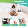 Grounding Sheet Queen Conductive Grounding Flat Sheet with 15ft Grounding Cord for Better Sleep 60x80in view 2