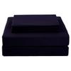 4 PC Bedding sheet set 8" Deep pocket 400 TC 100% Cotton for RV- Trucks, campers, Airstream, Bus, Boat and motorhomes easy to fit in RV-mattress Solid - Short Queen (60"x75") Navy Blue view 2