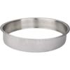 10" Diameter 2" Height Brushed Stainless Steel Trash Can Ring view 1