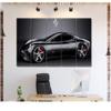 5 Piece Luxury Canvas Posters of Sports Cars Supercar Exotic Luxury Modern Wall Art Decor (5 Piece Medium, FERRARI) view 1