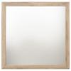Acme Furniture Miquell 40" Square Wood Frame Bedroom Mirror in Rustic Natural view 1