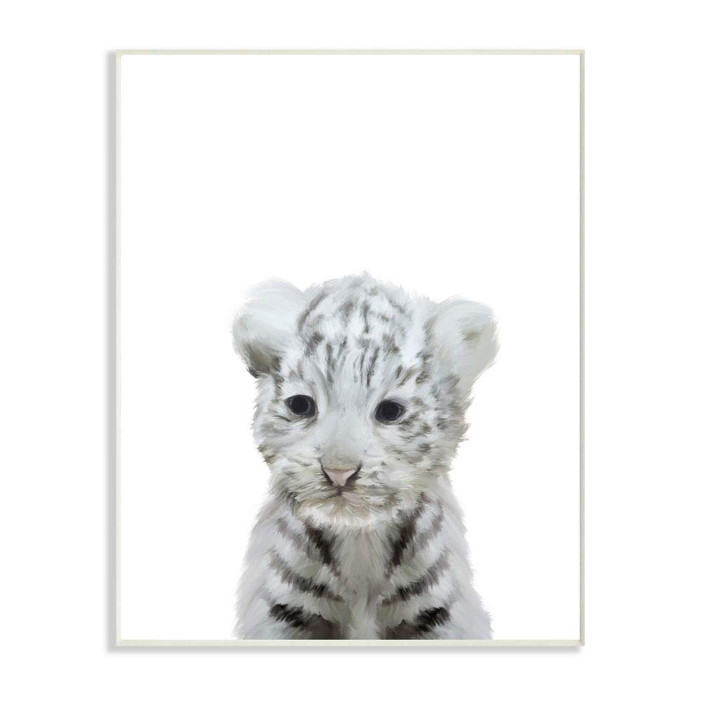 Cute Baby White Tiger Animal Kids Painting