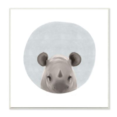 Baby Rhino Animal Kids Painting