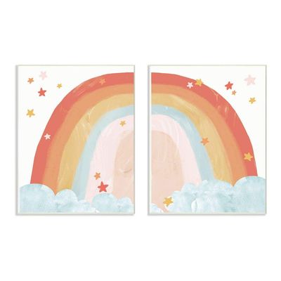 Kids Colorful Rainbow Stars Painting Design