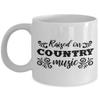 Raised on country music coffee mug view 1