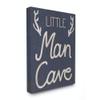 Kids Little Man Cave Word Boys Blue Nursery Design view 1