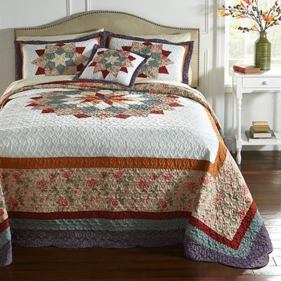 BrylaneHome Virginia Bedspread - King, Multi