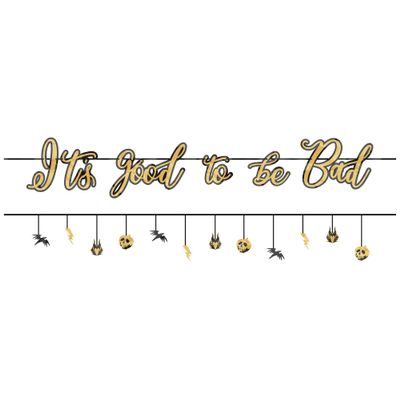 HTFPS "Halloween""Its Good To Be Bad"" Foil Cutout Banner, 12' - 2 Pcs."