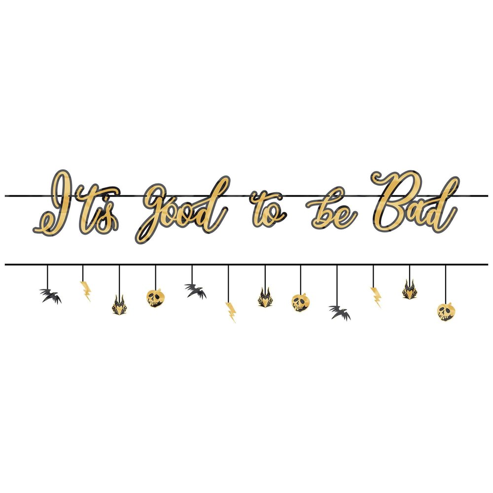 HTFPS "Halloween""Its Good To Be Bad"" Foil Cutout Banner, 12' - 2 Pcs."