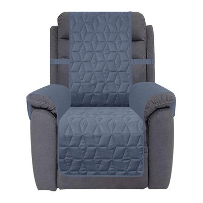 Ameritex Waterproof Nonslip Large Recliner Cover Christmas Decor Stay in Place, Dog Couch Recliner Cover Furniture Protector for Pets and Kids (Blue, 30'')