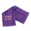 Swanson Christian Products Pastor Towel  Woman of God  Purple Hand Towel with Gold Embroidery  Cotton view 1