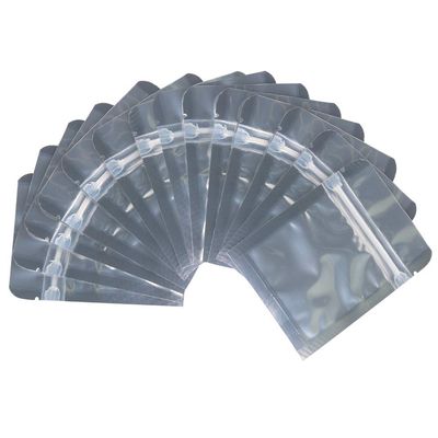 Belinlen 200 Pack 3 x 4 Inch Zipper Mylar Bags Resealable Clear Silver Bags Reusable Food Storage Aluminum Foil Pouch Bag for Multipurpose 4mil Thickness