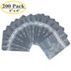 Belinlen 200 Pack 3 x 4 Inch Zipper Mylar Bags Resealable Clear Silver Bags Reusable Food Storage Aluminum Foil Pouch Bag for Multipurpose 4mil Thickness view 2