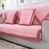 SVIO-SOFACOVER Shaggy Modern Sofa Throw Cover,Sofa Throw Covers Furniture Protector Winter Fall Pink Sofa Slipcover,Fur Sofa Cover One Piece,43"x94" view 3