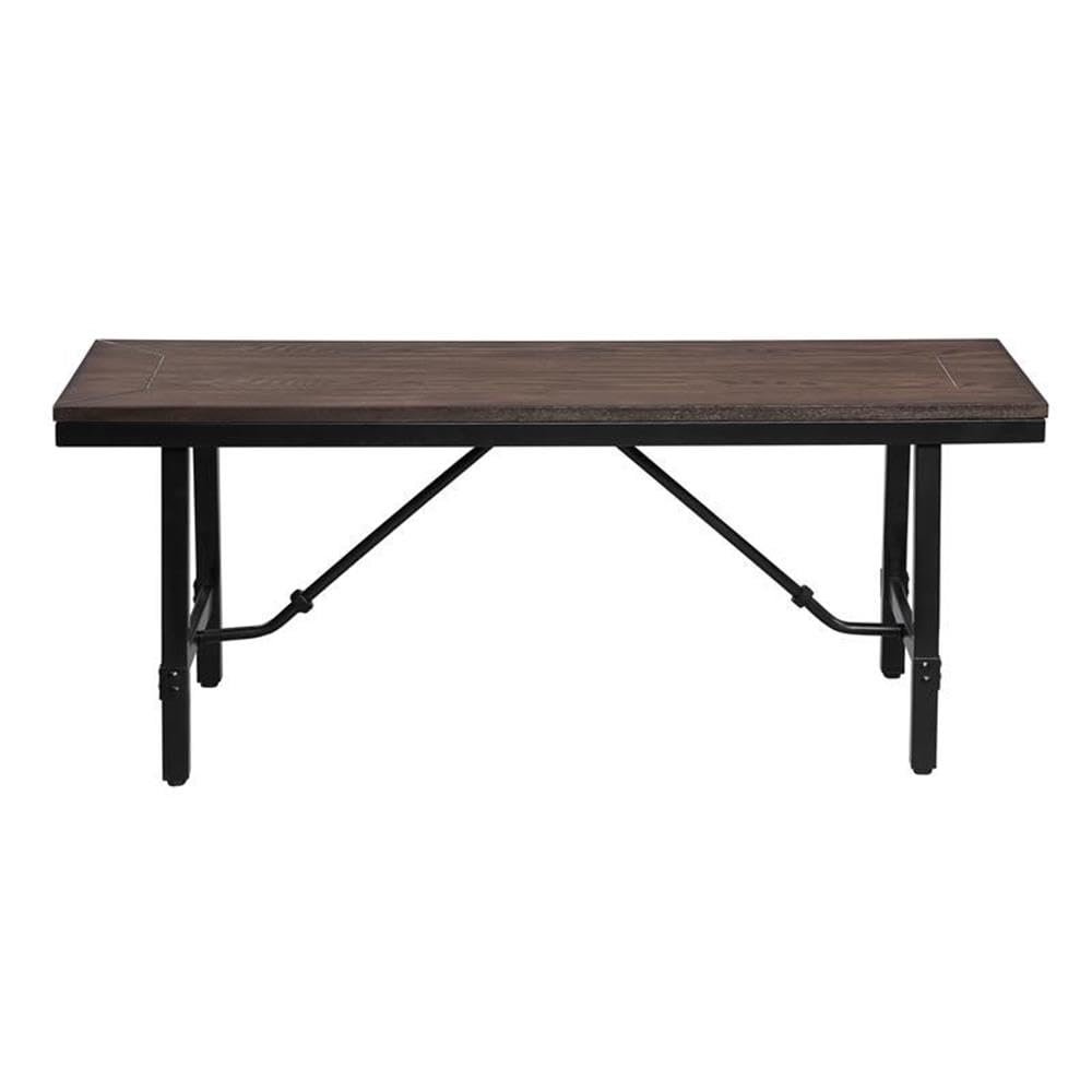 Acme Mariatu Rectangular Wooden Bench in Oak