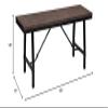 Acme Mariatu Rectangular Wooden Bench in Oak view 2