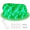Areful Green Rope Lights,16ft Waterproof, Connectable and Flexible LED Strip Lights with Advanced LEDs and Crystal-Clear Thick PVC Jacket, High Brightness, Great for Deck Pergola Handrail Bedroom view 1